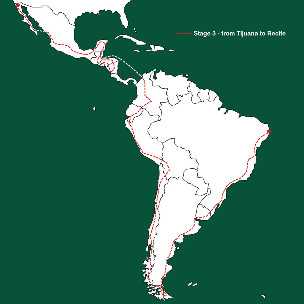 South America routemap