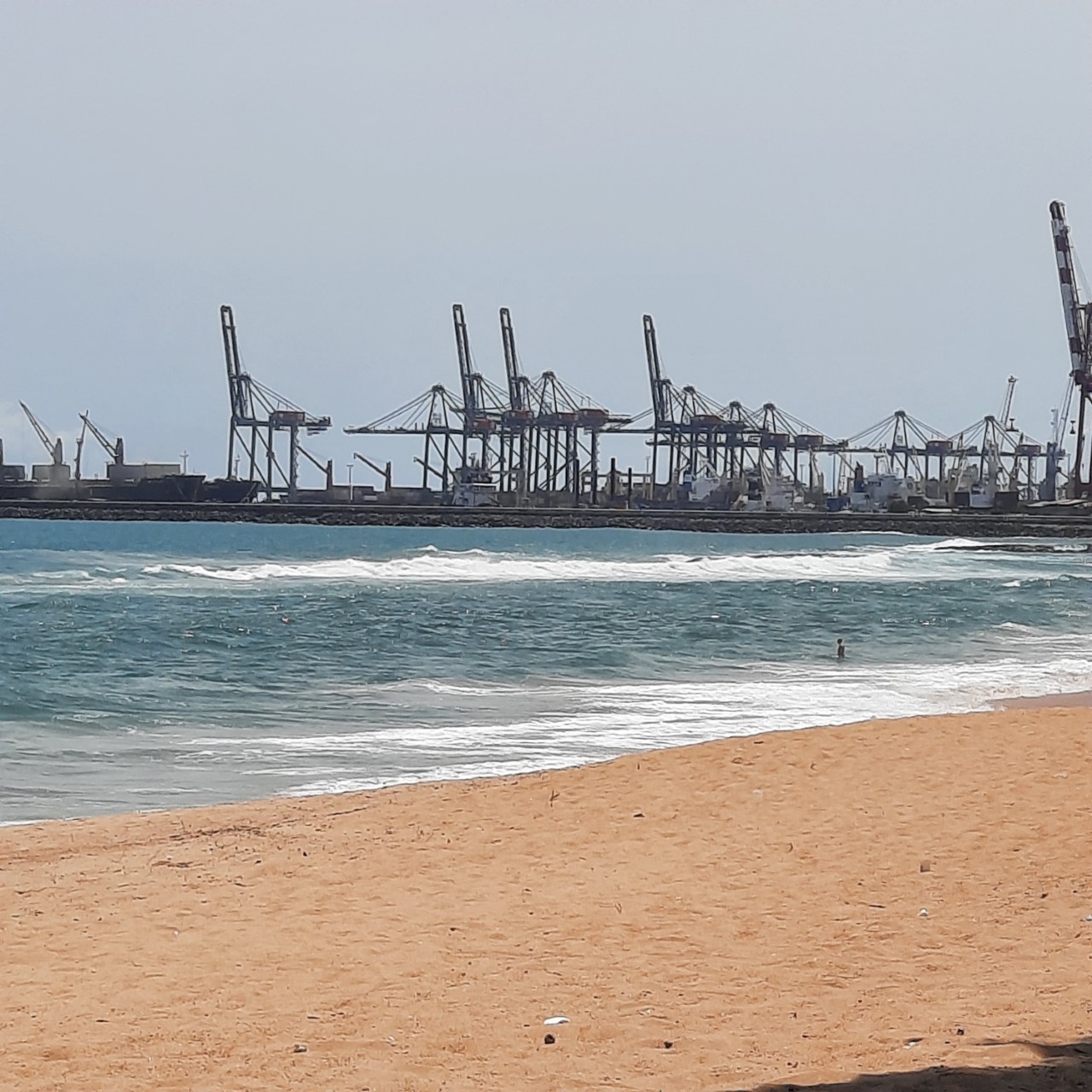 Day 95. Saturday, 25th March. Coco Beach Chez Antoine Camping to Coco Beach Hotel, Lome. A